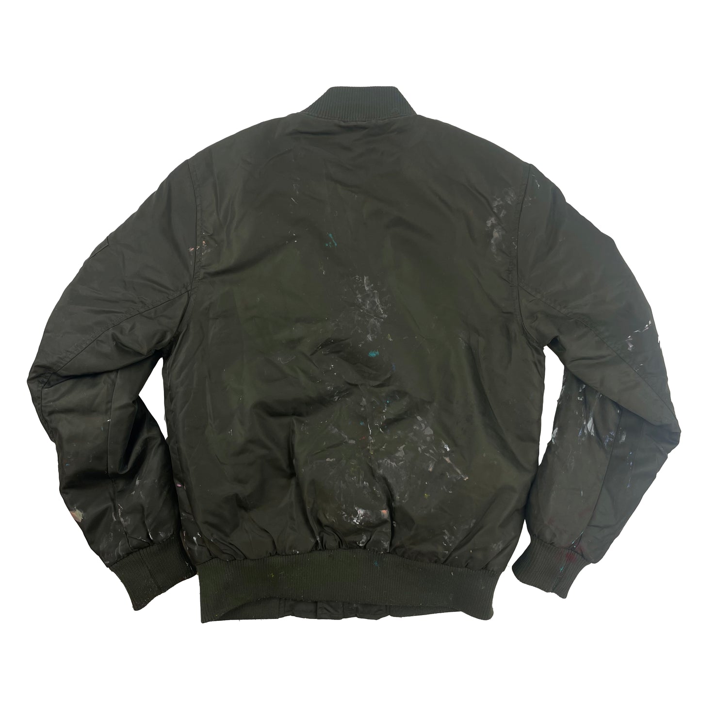 GREEN BOMBER JACKET S