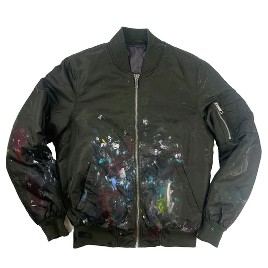 GREEN BOMBER JACKET S