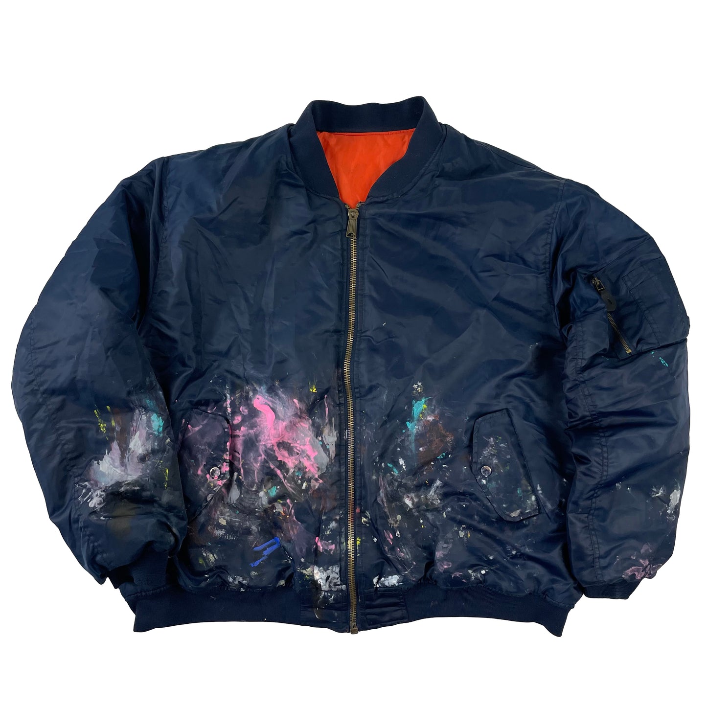 NAVY BOMBER JACKET XL/XXL