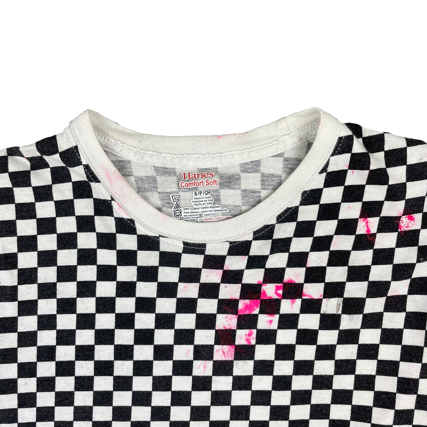 CHECKER BOARD T SHIRT S